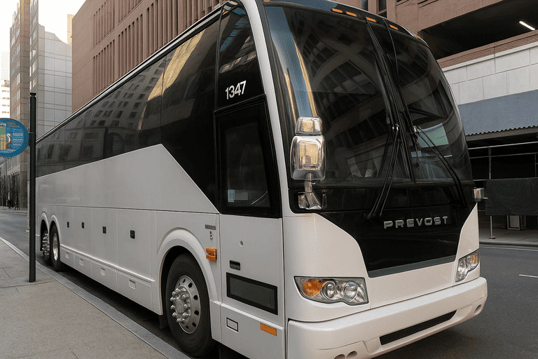 a Livermore Coach Bus Service coach bus