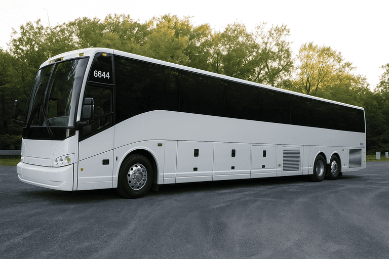 exterior of Livermore Coach Bus Service coach bus
