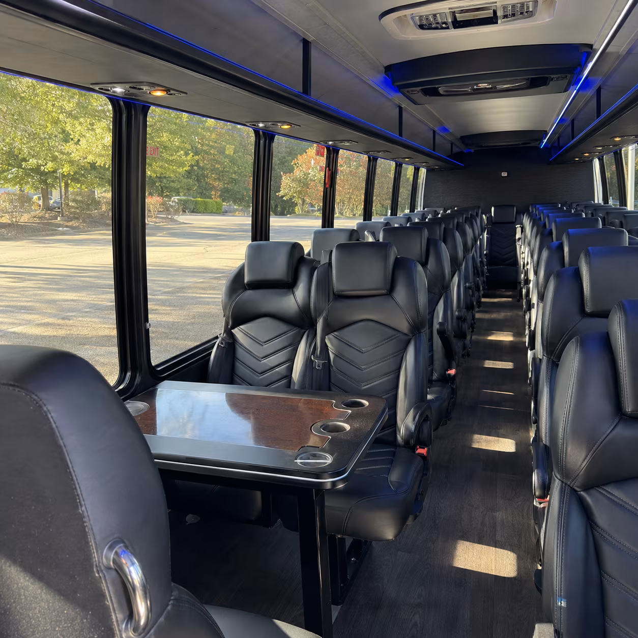 livermore 25 passenger minibus inside