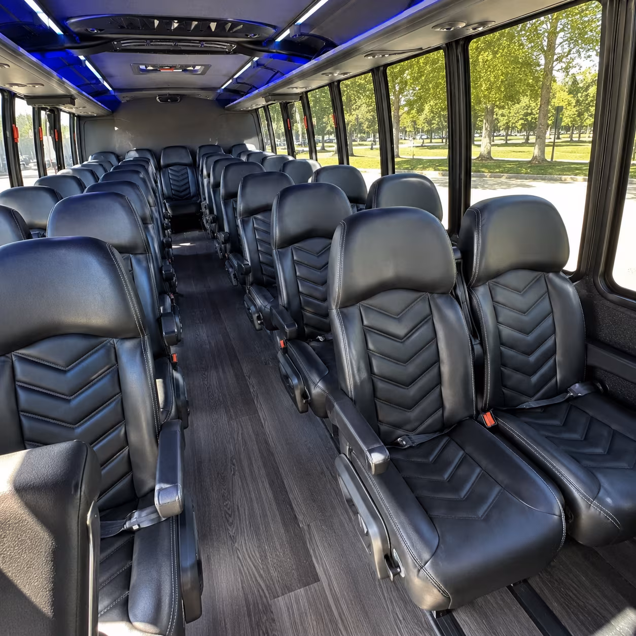 livermore 25 passenger minibus interior