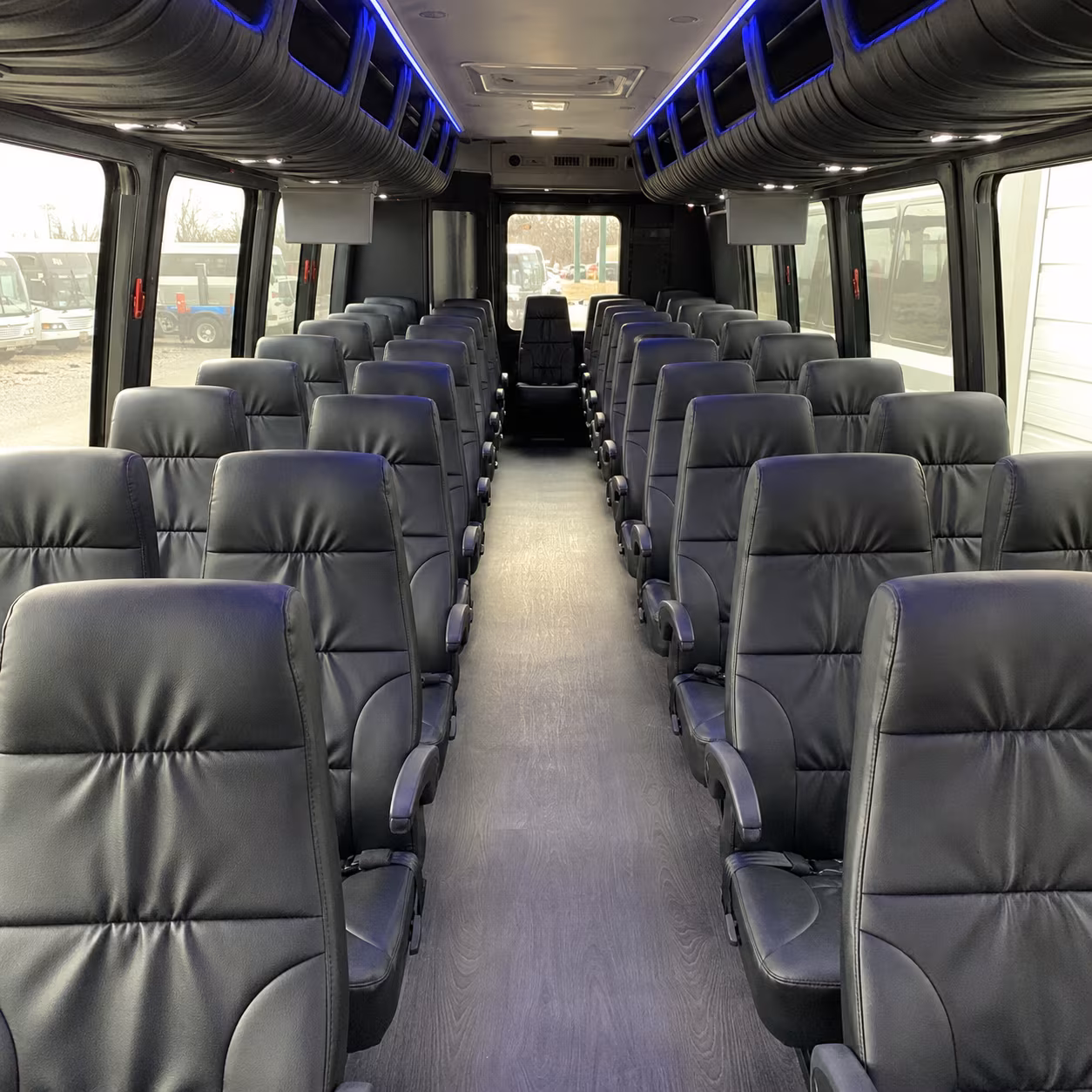 livermore 35 passenger minibus inside